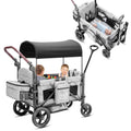 Wagon Stroller for 2 Kids Premium Wagon for Kids with Removable Canopy Snack Tray