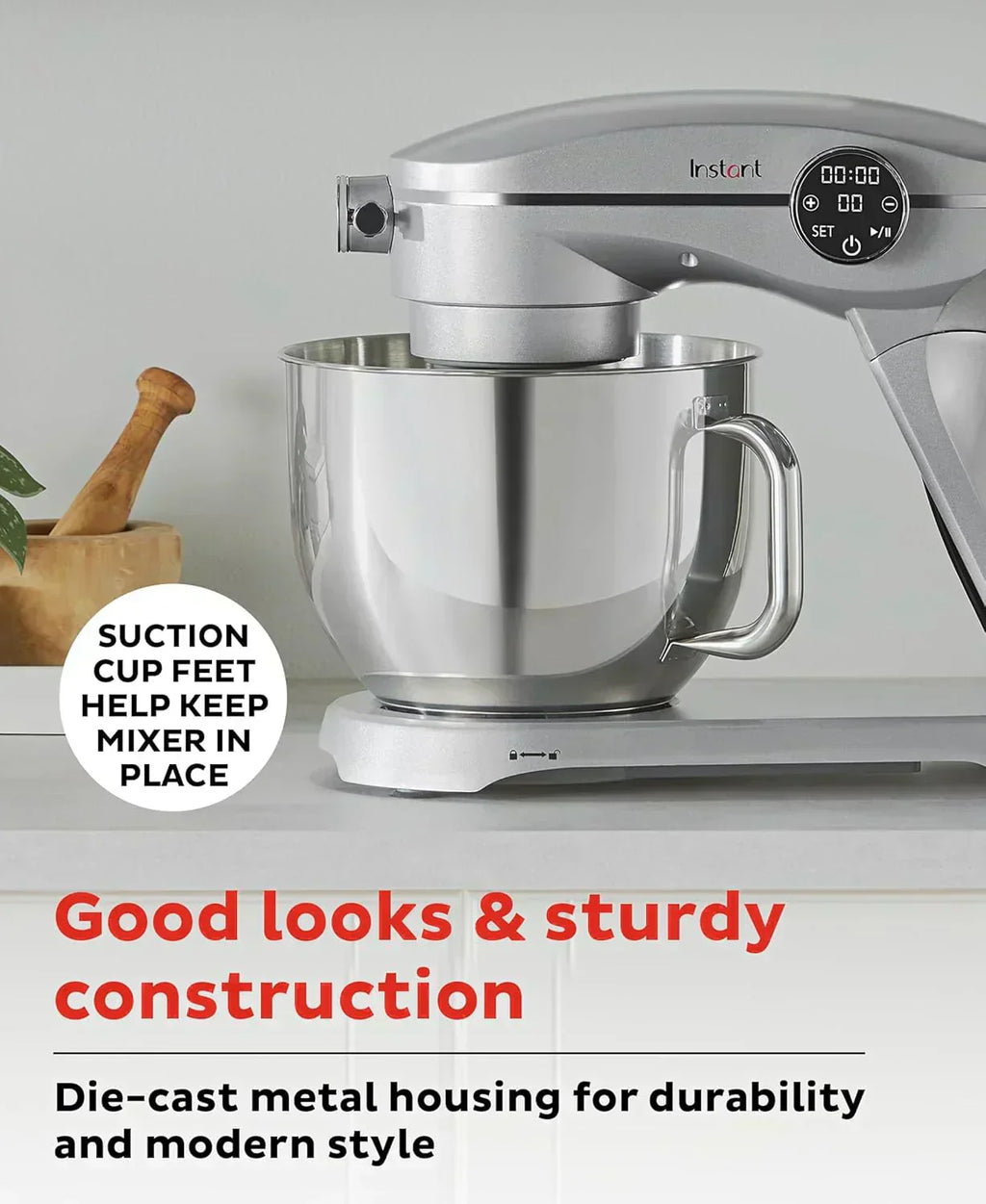 Instant Pot Instant Stand Mixer Pro 600W 10-Speed Electric Mixer with Digital Interface