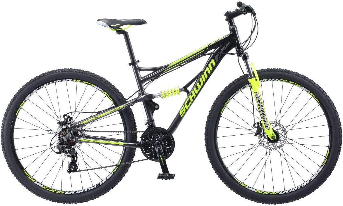 Schwinn Traxion Mountain Bike for Adult Men Women, 29-Inch Wheels, Full Suspension