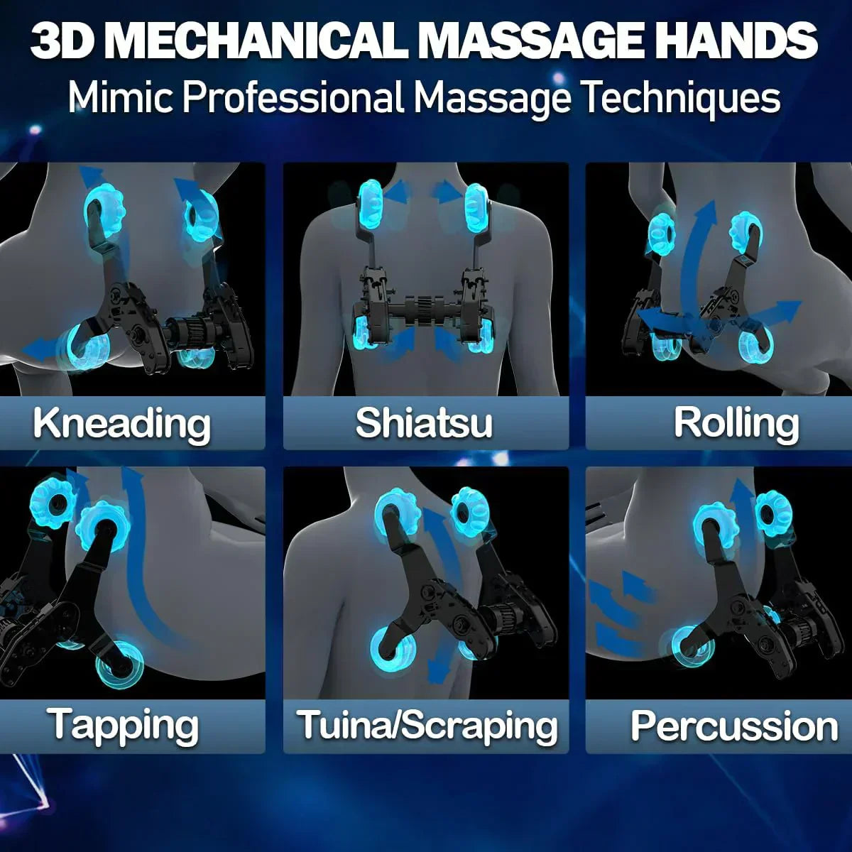 2025 Massage Chair Full Body Zero Gravity SL-Track Shiatsu Massage Recliner Chair with Heat