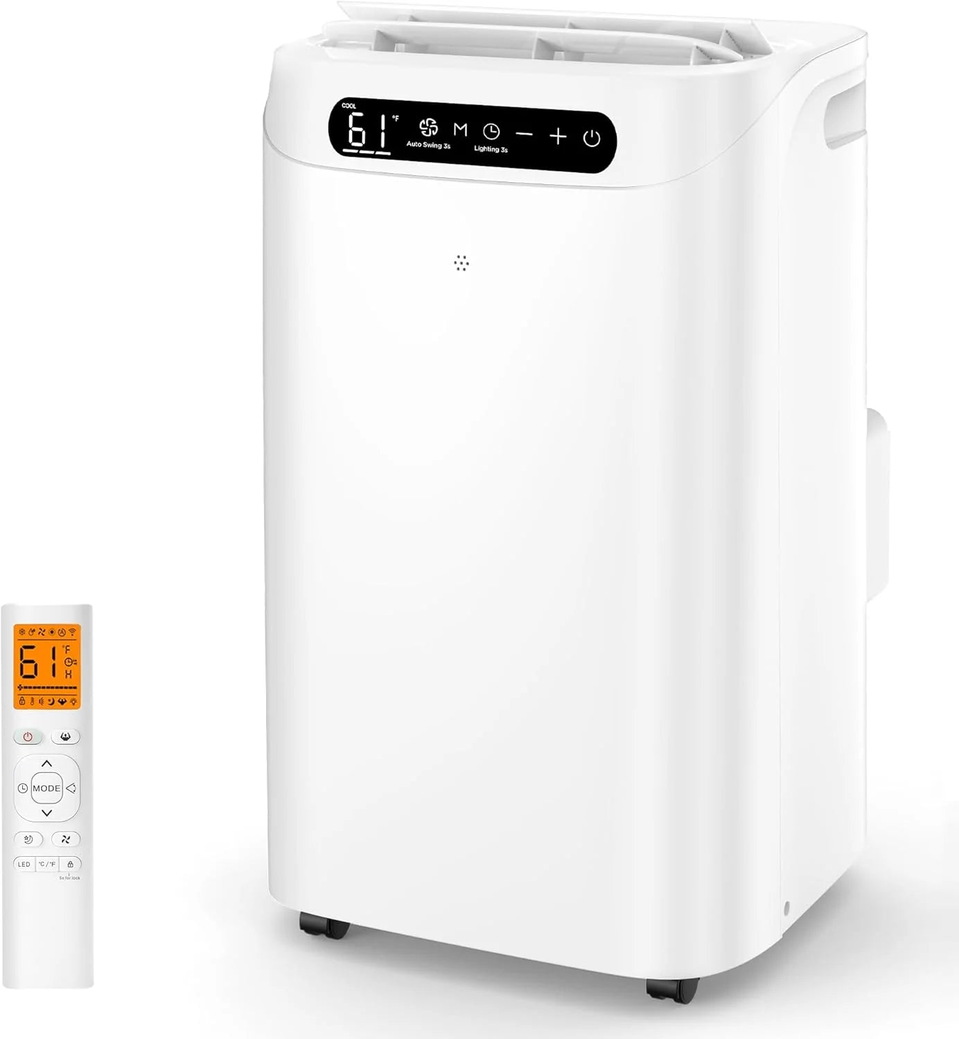 Humhold 14000 BTU Portable Air Conditioners Remote Control 4-in-1 Free Stand Smart Cooling AC Unit