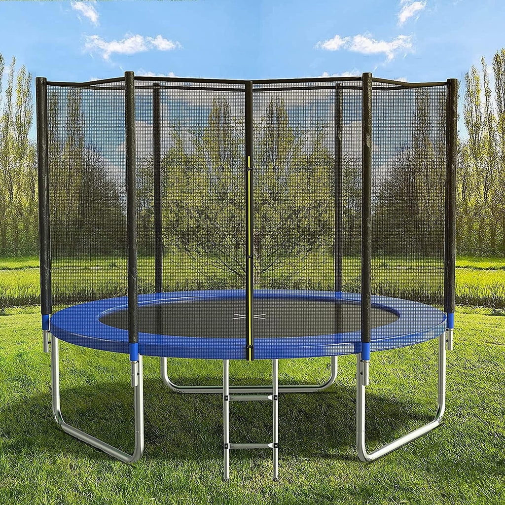 AOTOB 8FT 10FT 12FT 14 FT 15FT Trampoline with Safety Enclosure Net Outdoor Trampoline