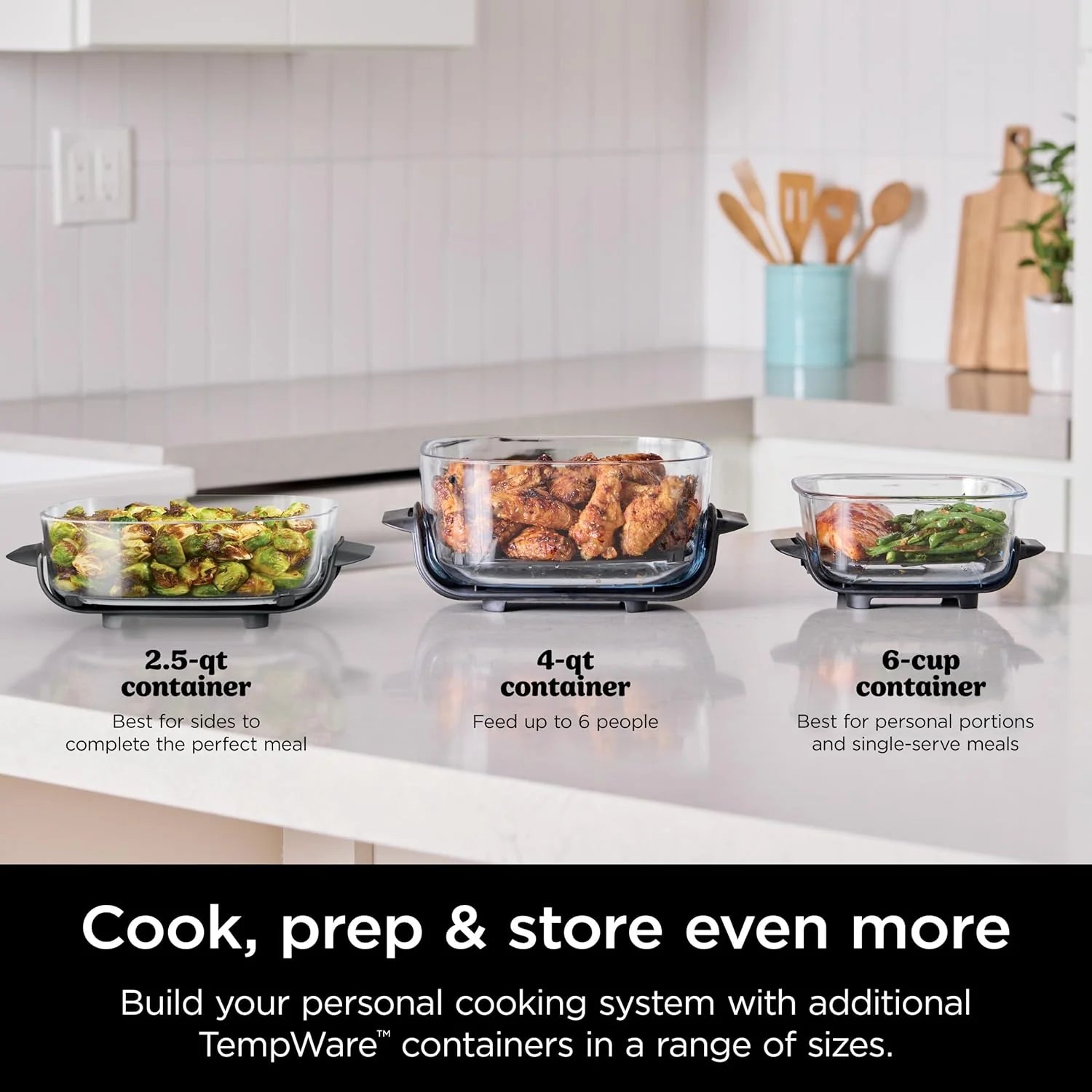 Ninja Crispi 4-in-1 Portable Glass Air Fryer Cooking System