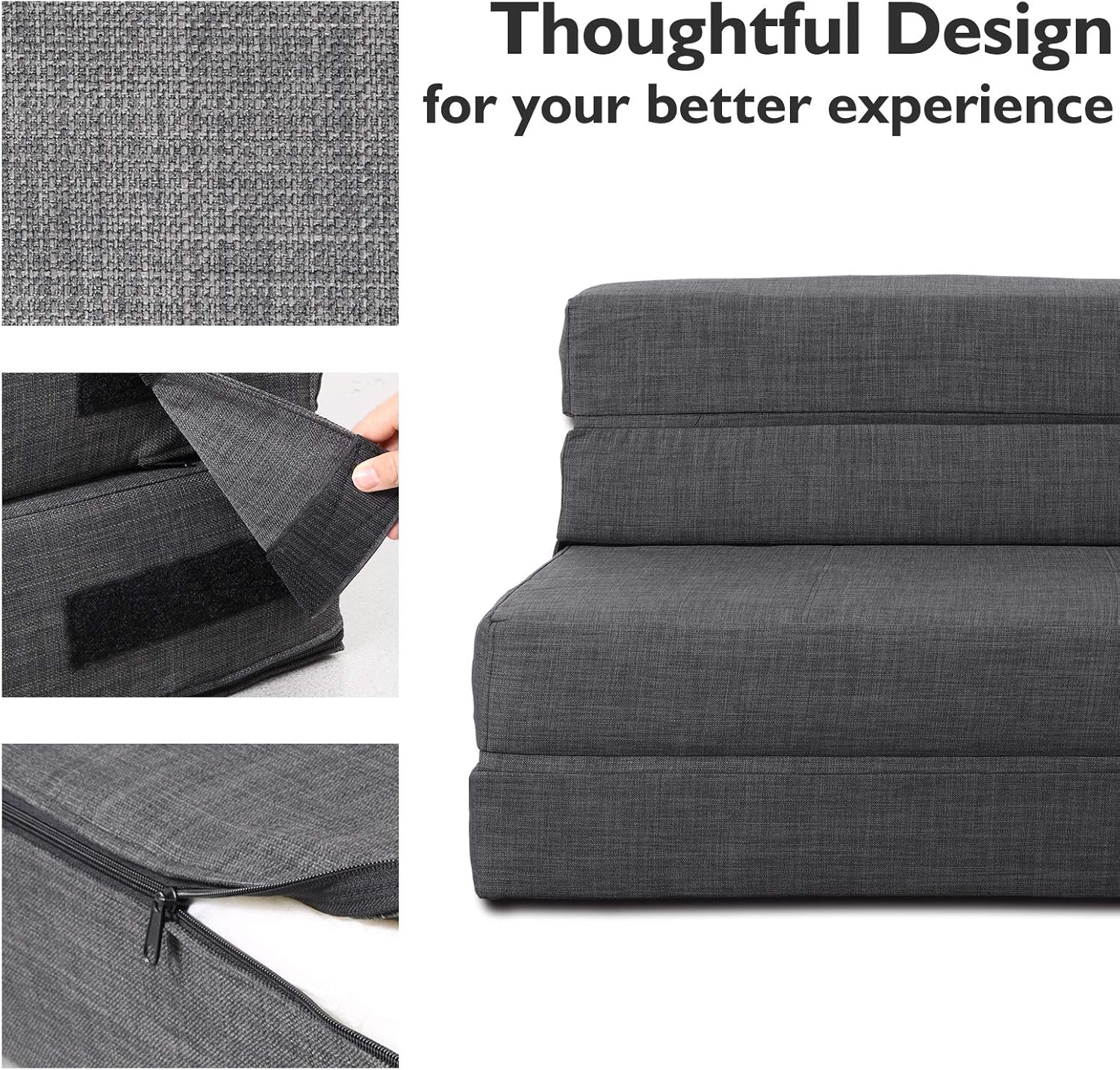 60 inch pull out sofa bed memory foam sofa with 2 pillows futon bed guest bed and pull out sofa