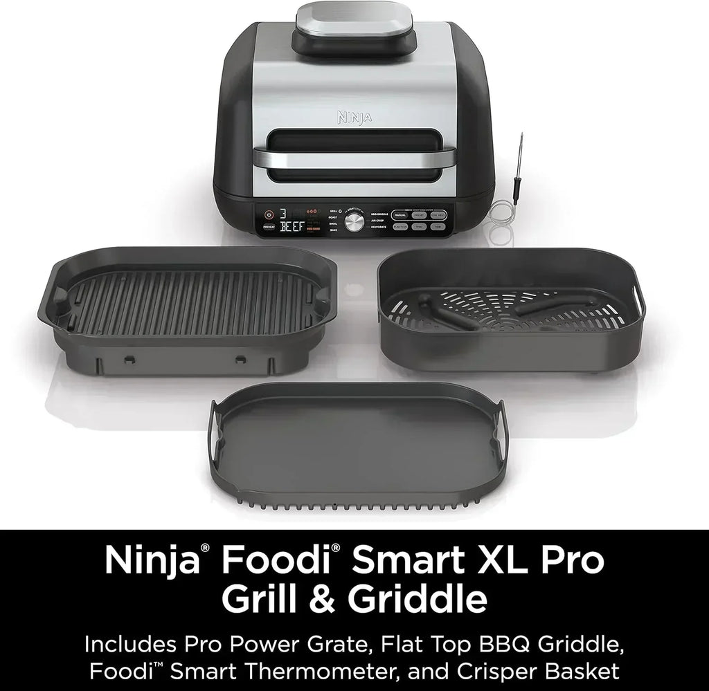 Ninja Foodi Smart XL 6-in-1 Indoor Grill with Air Fry Bake Roast Broil and Dehydrate