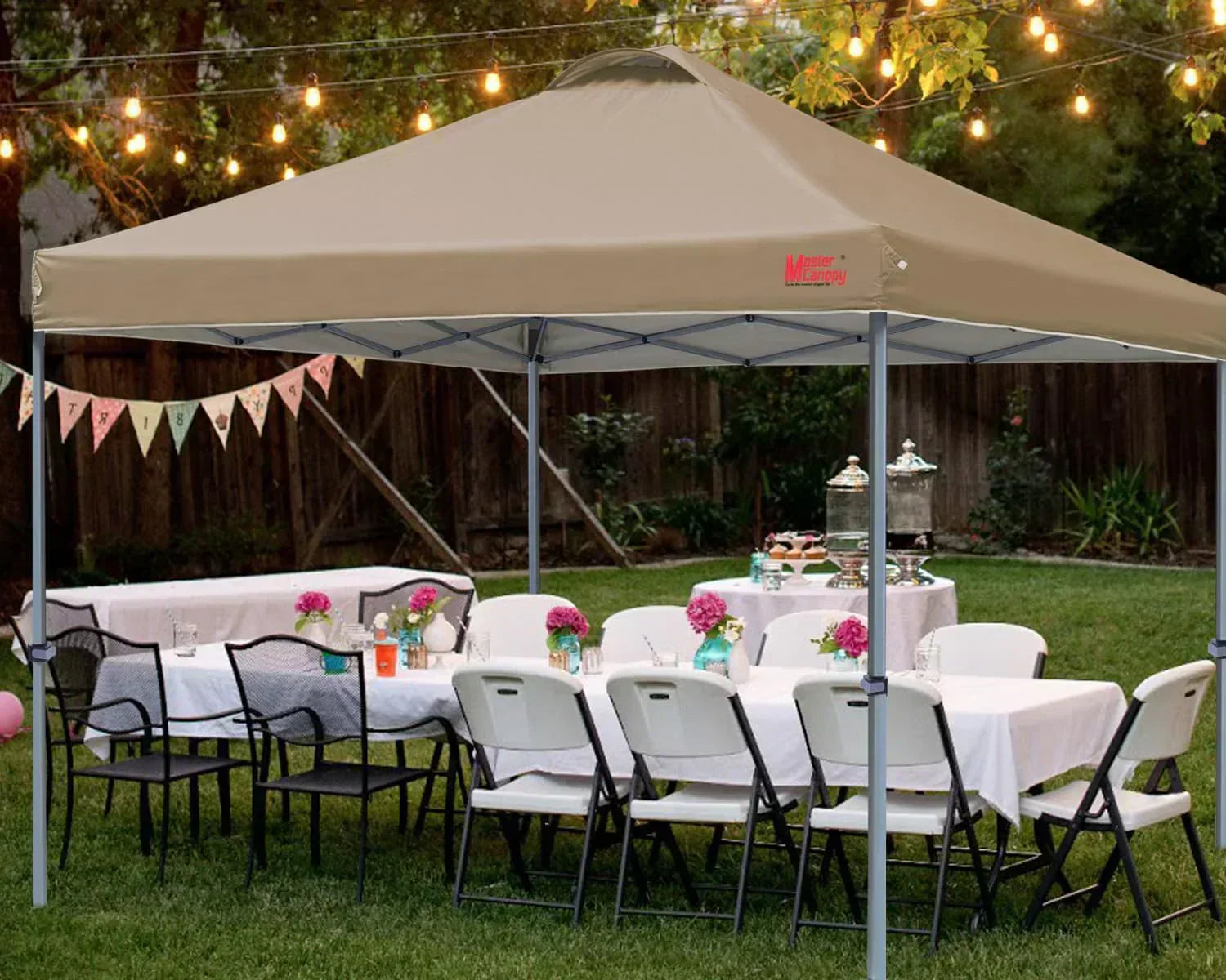 Durable Pop-up Canopy Tent with Roller Bag (10x10 Black)