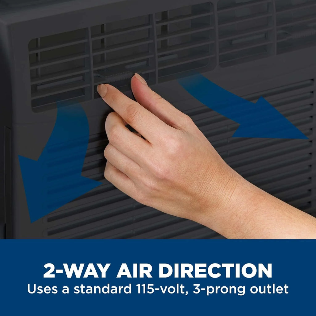 GE Window Air Conditioner Unit, 6,000 BTU for Small Rooms up to 250 sq ft. with Adjustable Fan and Cooling Settings, Perfect for Small Bedroom or Living Room, Easy Install Kit Included, White