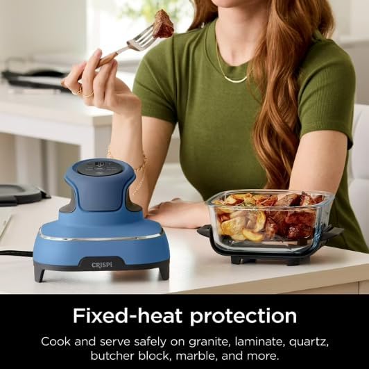 Ninja Crispi 5 in 1 Portable Glass Air Fryer Cooking System Small and large batch containers