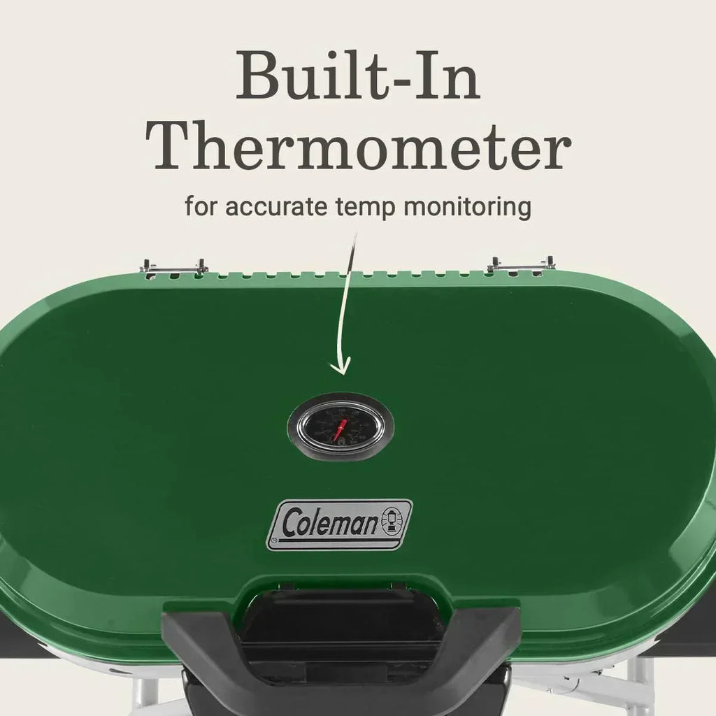 RoadTrip 285 Portable Stand-Up Propane Grill with 3 Adjustable Burners Instastart Ignition 20,000 BTUs