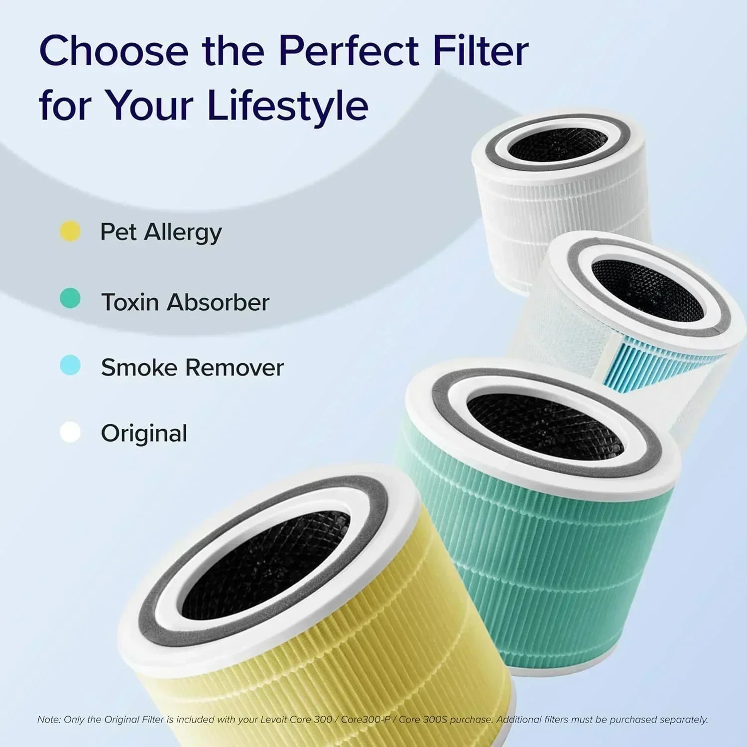 Air Purifier for Bedroom Allergies and Pet Hair 56W High Torque Motor