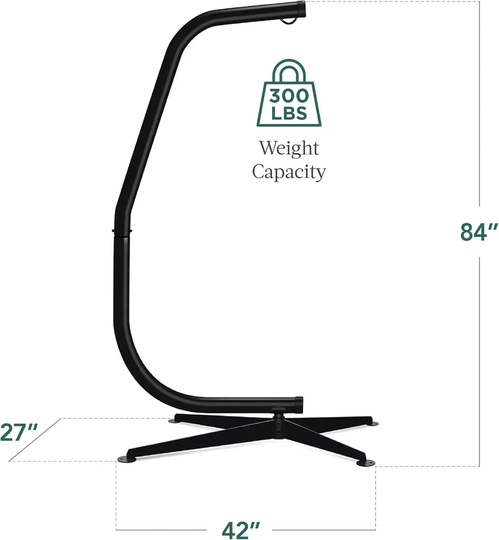 Best Choice Products Metal Hanging Hammock C-Stand for Chair Weather Resistant Finish