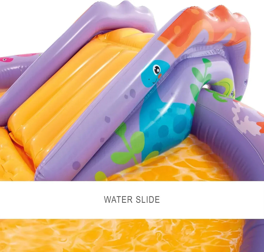 Intex 96 x 78 x 28 Inflatable Jungle Adventure Play Center Spray Kiddie Pool Water Slide