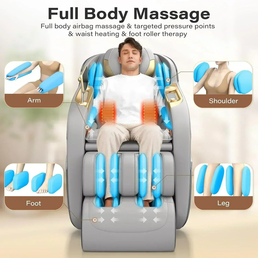 Full Body Massage Chair 160?? Zero Gravity Recliner with Body Scan Shiatsu Massage Chair