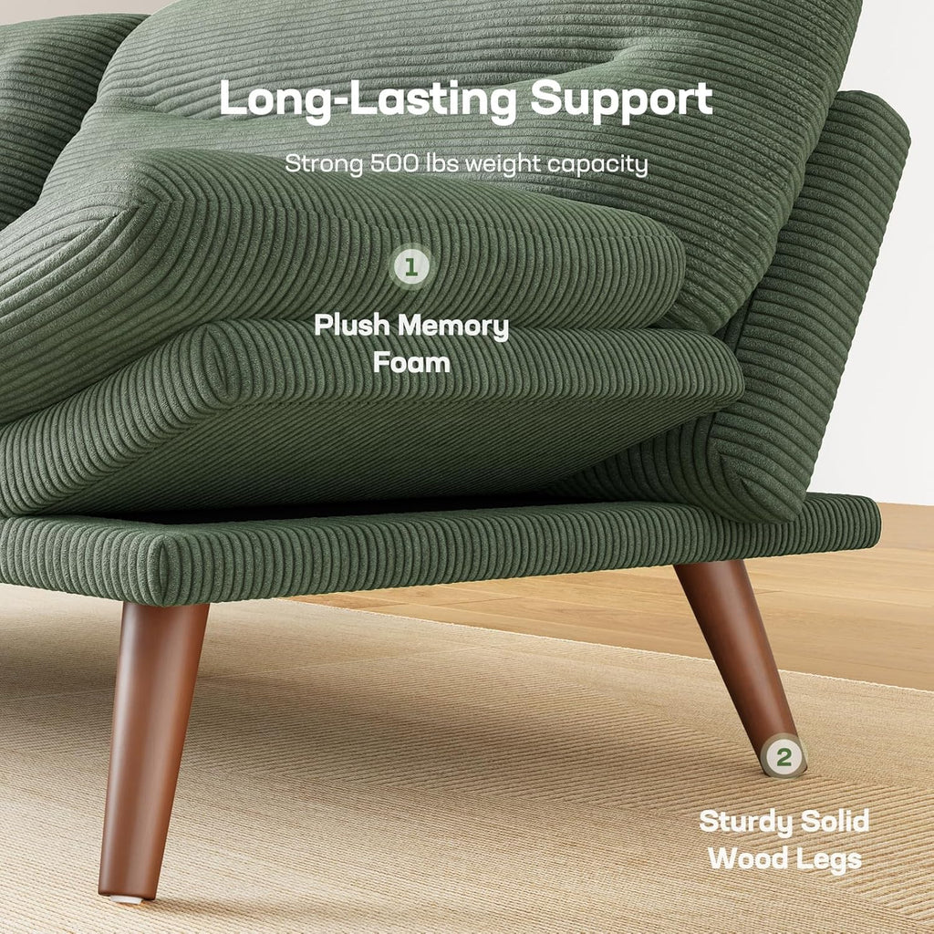 Futon Sofa Bed Futon Sofa Adjustable Back Armrests Converts to Small Sleeper Sofa Bed