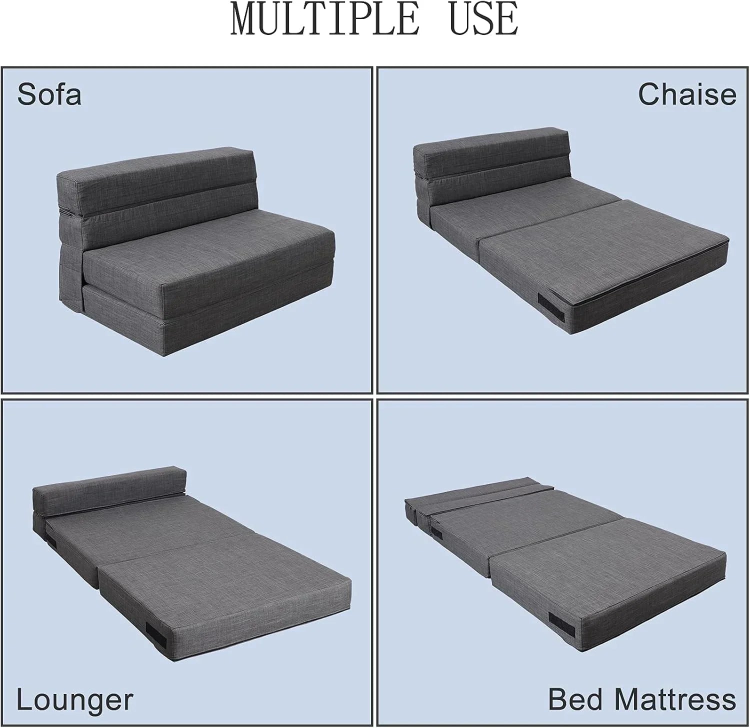 60 inch pull out sofa bed memory foam sofa with 2 pillows futon bed guest bed and pull out sofa