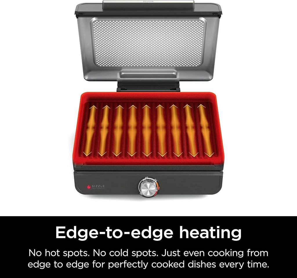 Griddle and Indoor Grill 14�?Electric Grill For Steak Burgers Salmon Veggies Pancake Griddle