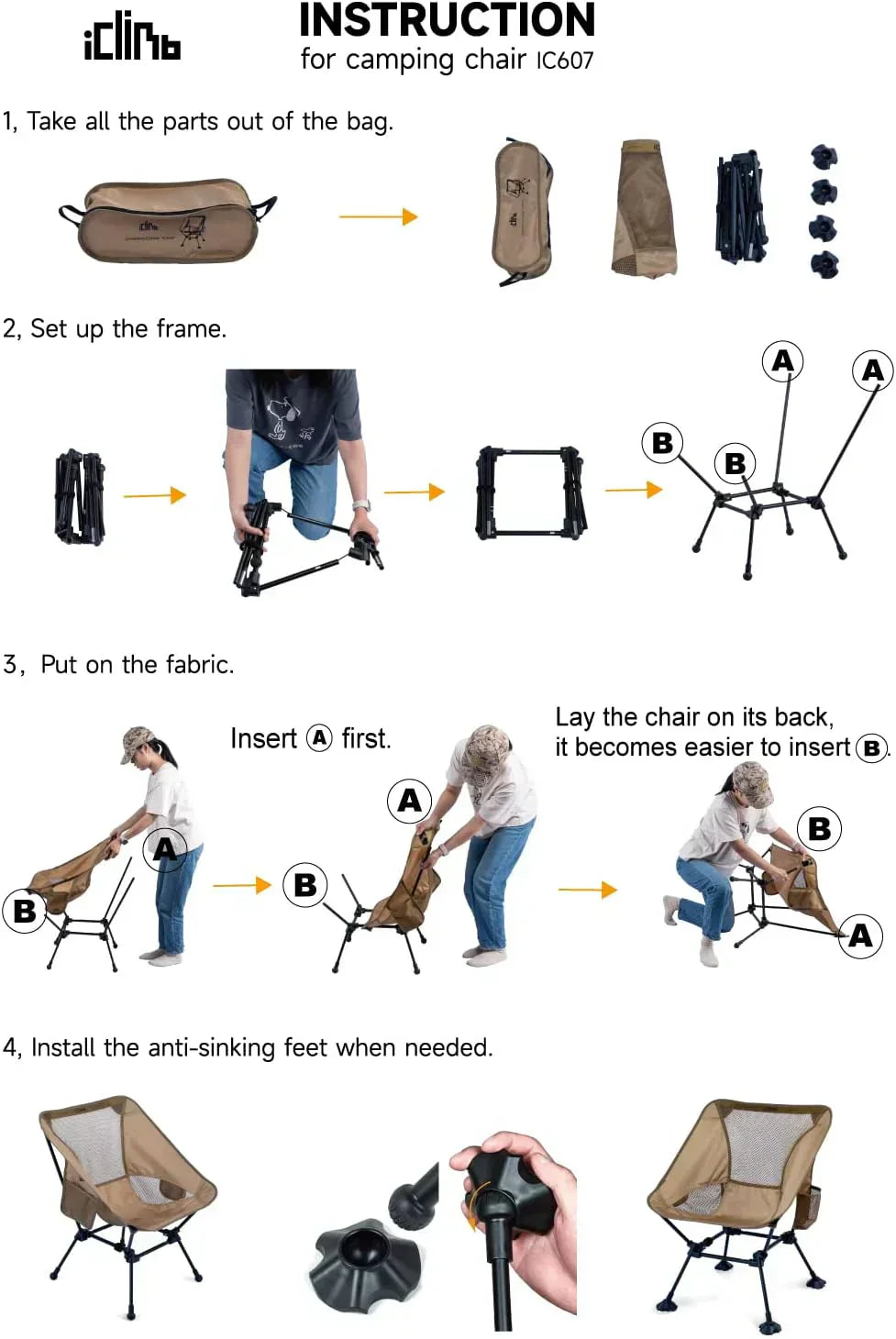 Ultralight Compact Camping Folding Beach Chair