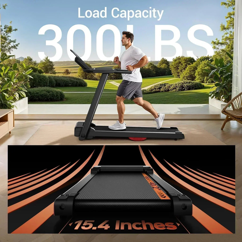 Home Treadmill 15% Incline Treadmill 3.0 hp Quiet Brushless Dual Cushion System