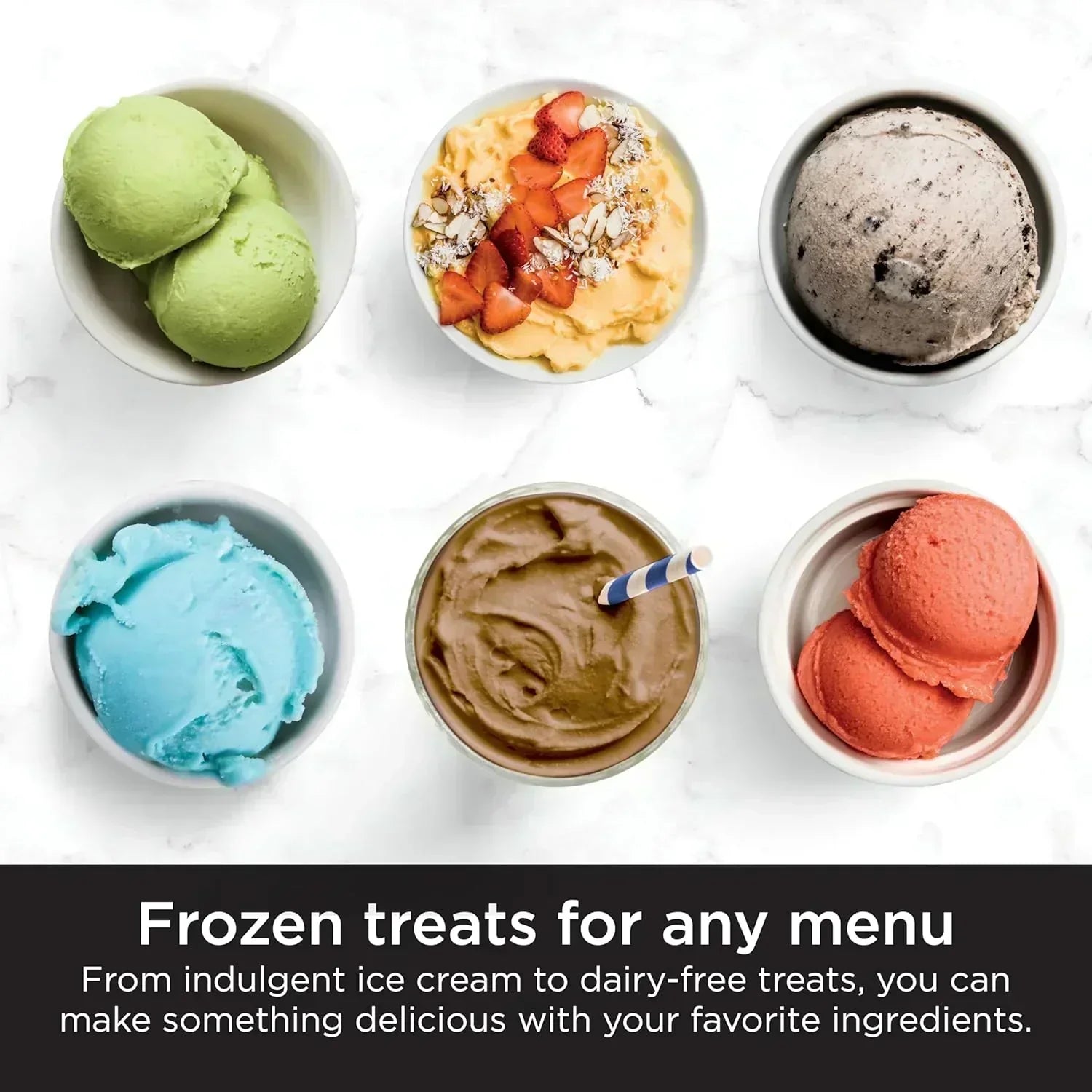 Ninja NC301 CREAMi Ice Cream Maker for Gelato Mix-ins Milkshakes Sorbet Smoothie Bowls More