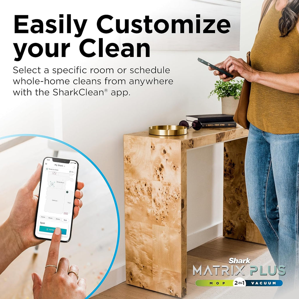 Voice Control Robot Vacuum with Matrix Clean Navigation Home Mapping 60-Day Capacity