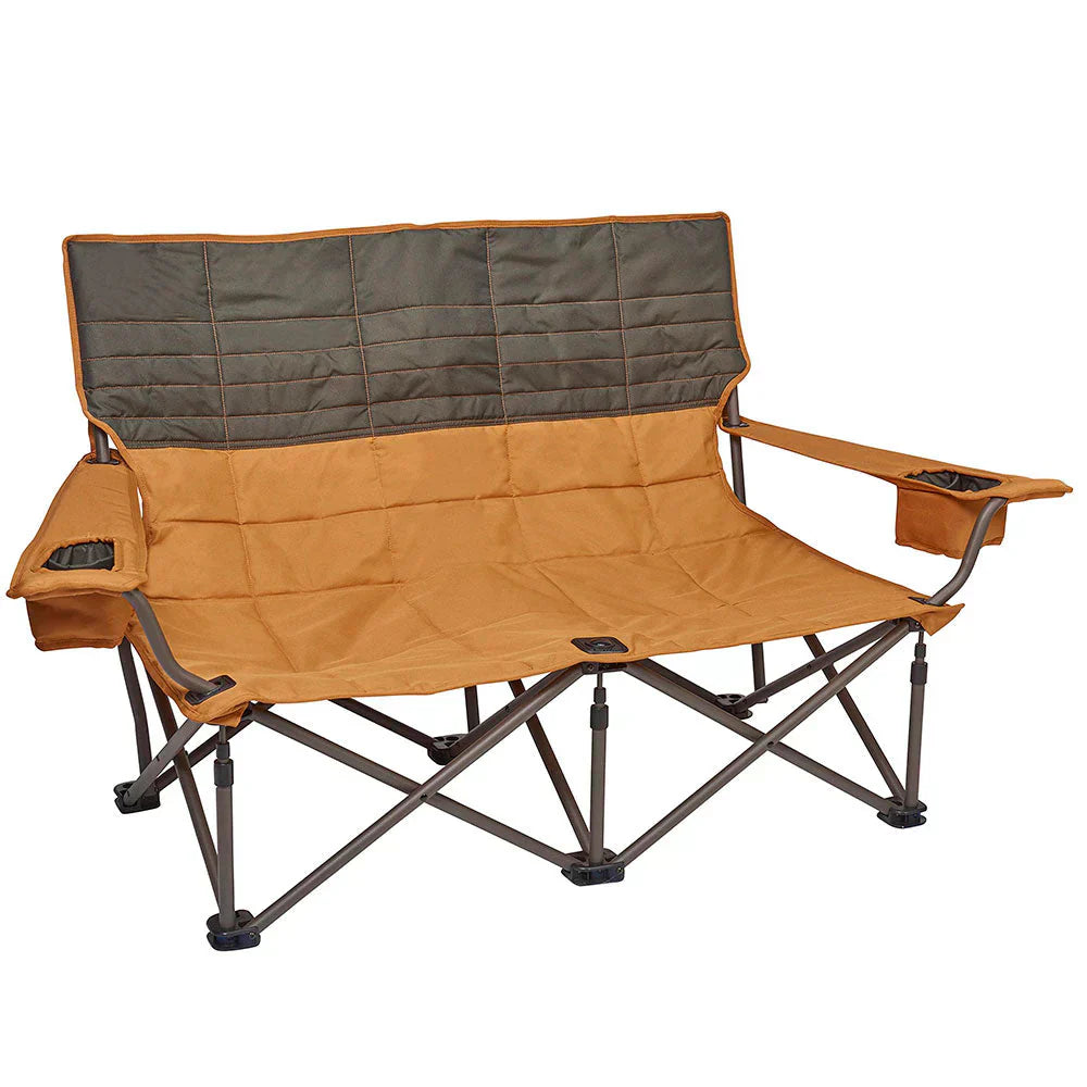Low-Love Seat Camping Chair Portable Folding Chair for Festivals Camping and Beach Days