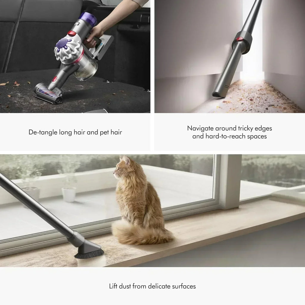 Cordless vacuum cleaner silver/nickel