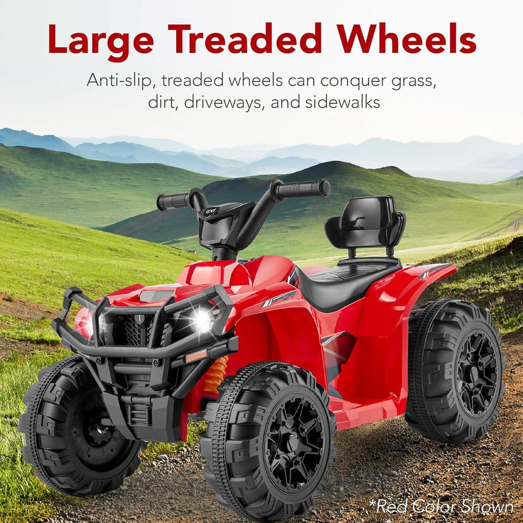 Best Choice Products 12V Kids Ride-On Electric ATV 4-Wheeler Quad Car Toy Bluetooth Audio