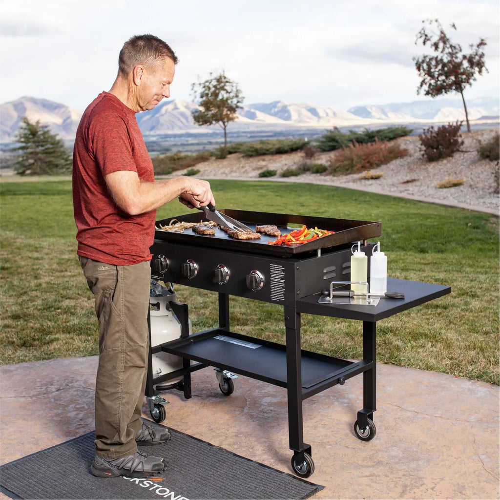 Blackstone 36 Inch Gas Griddle Cooking Station 4 Burner Flat Top Gas Grill Propane Fuelled