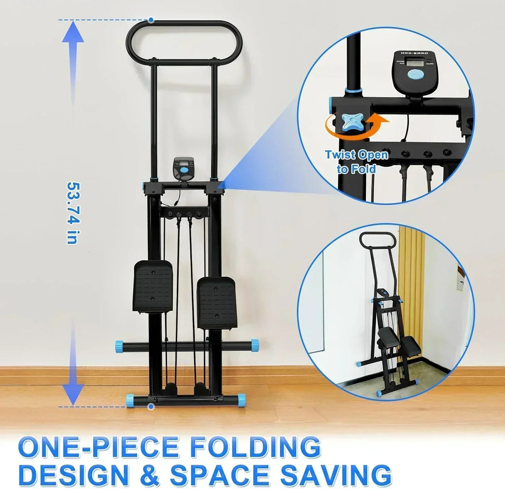 Stair Stepper for Home Gym Folding Vertical Climber Cardio Exercise Machine Stair Climber