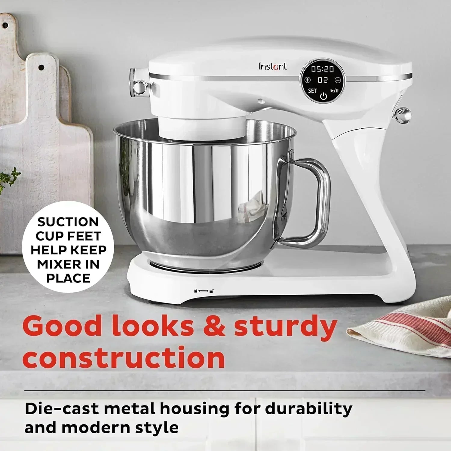 Instant Pot Instant Stand Mixer Pro 600W 10-Speed Electric Mixer with Digital Interface