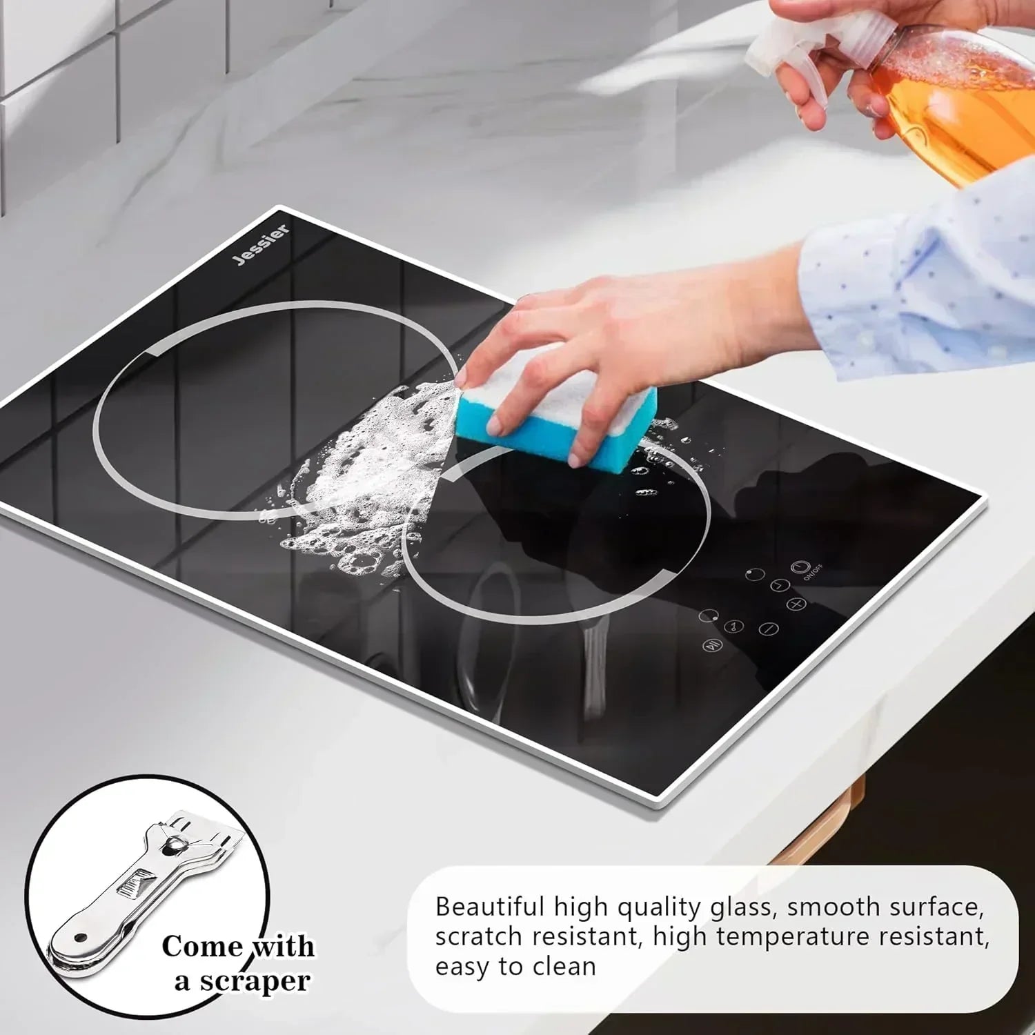 Electric Cooktop 30 Inch - 5 Burners Built-in Ceramic Cooktop 30 Electric Stove Top