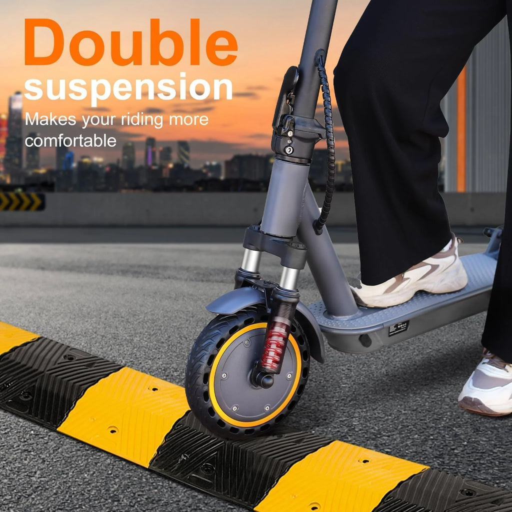 Electric Scooter, 350W/500W Powerful Motor, 8.5/10 Solid Tires, 19/22Mph, 28/21/12 Miles Range,Dual Braking