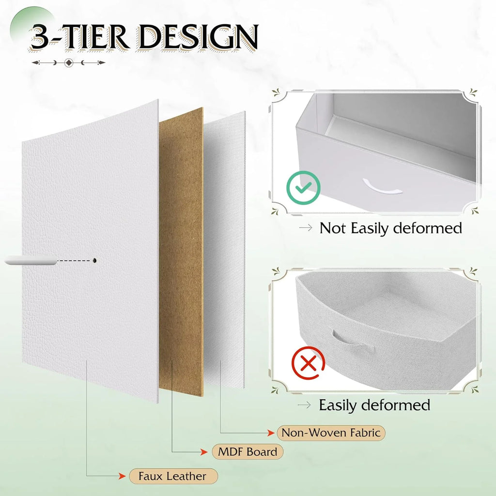 Storage Organizer Unit with 11 Fabric Bins, Storage Drawers Organizer with Steel Frame, Tall Storage Tower Organizaton