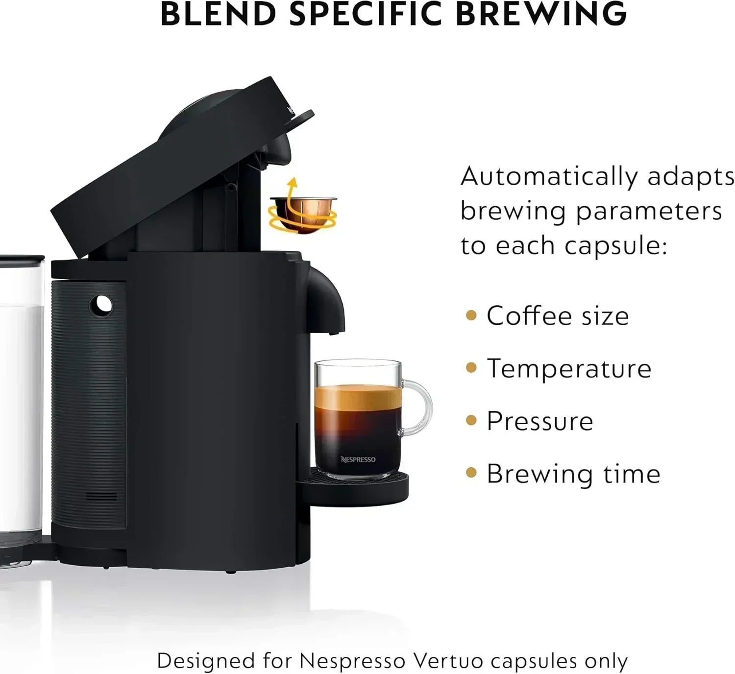 Nespresso Vertuo Plus Coffee and Espresso Maker by De'Longhi