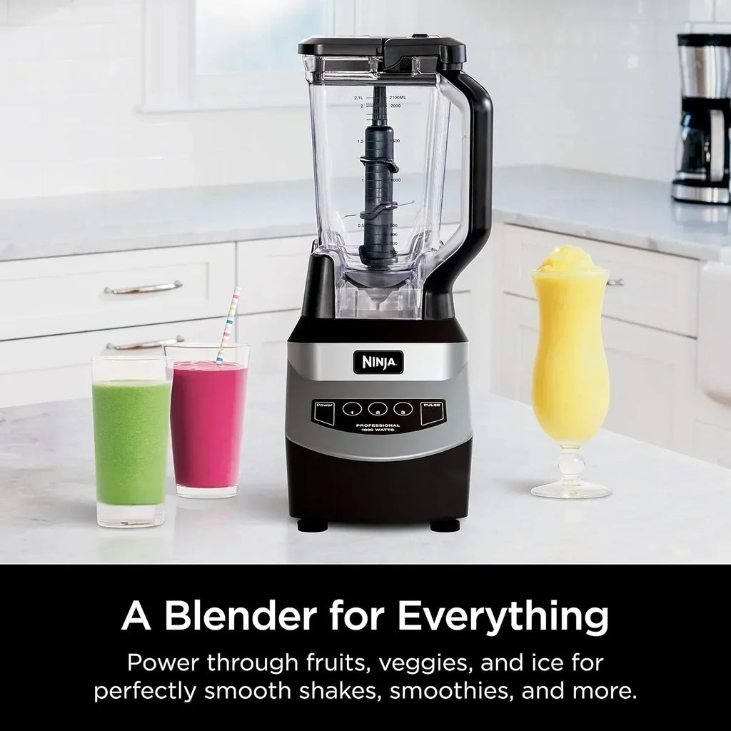 Ninja BL660 Professional Compact Smoothie and Food Processor Blender 1100W 3 Functions