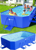 Foldable Pool Large Non-Inflatable Swimming Pool Kids Adult Collapsible Pools Hard Plastic Shell