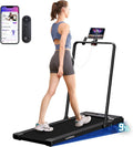 Lichico Walking Pad Under Desk Treadmill, Ultra-Quiet Brushless Electric Walking and Jogging Treadmill with Remote Control