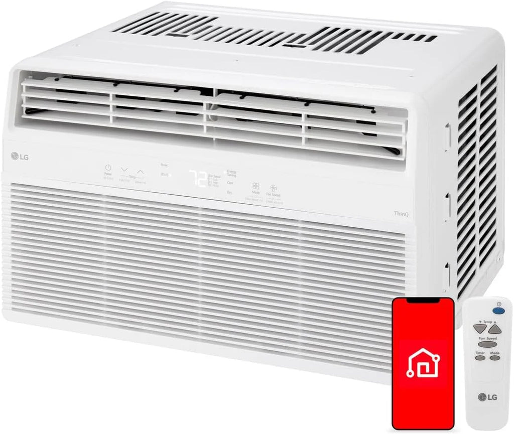 LG 6,000 BTU Window Air Conditioner, 115V, Cools 250 Sq.Ft. for Bedroom, Den