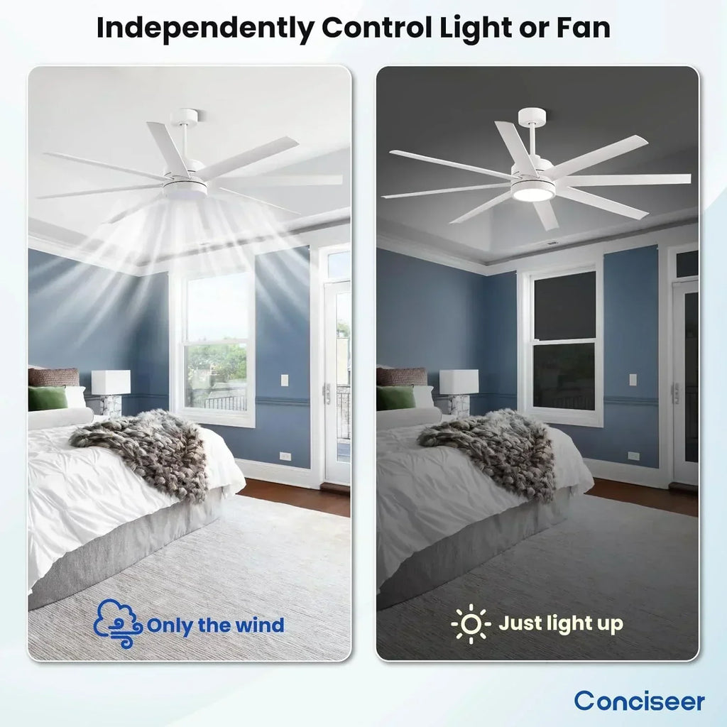 Modern ceiling fan 72 inch bedroom living room library cafe outdoor/industrial