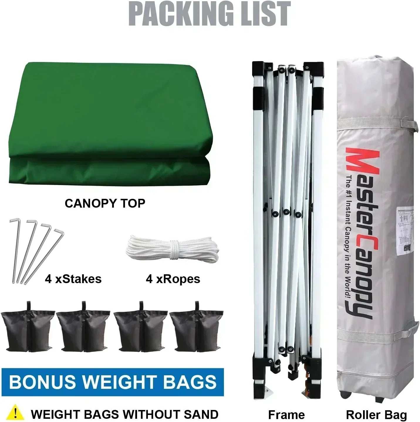 Durable Pop-up Canopy Tent with Roller Bag (10x10 Black)