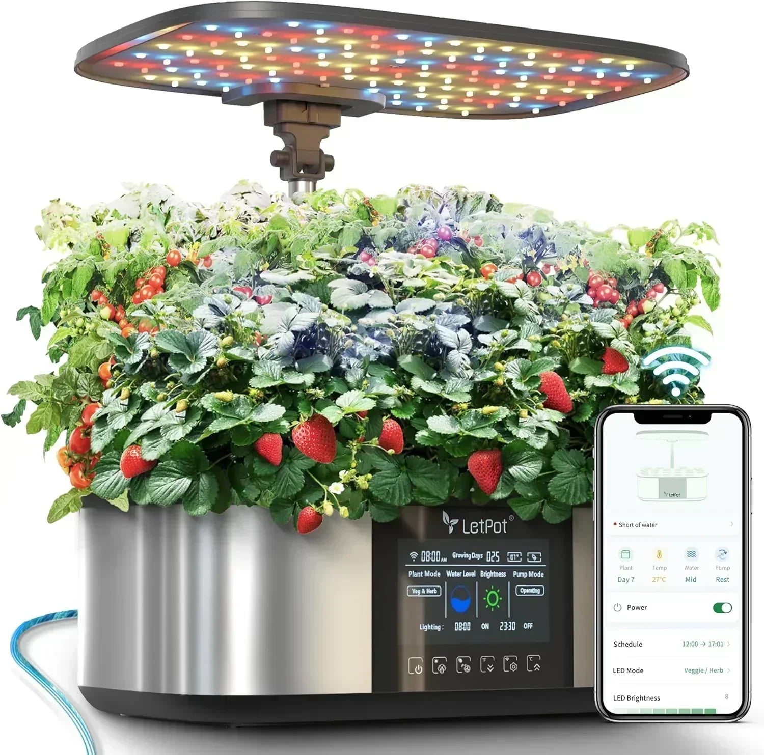 Hydroponic Planting System 12 Indoor Smart Herb Garden Set Indoor Garden App and WiFi Control