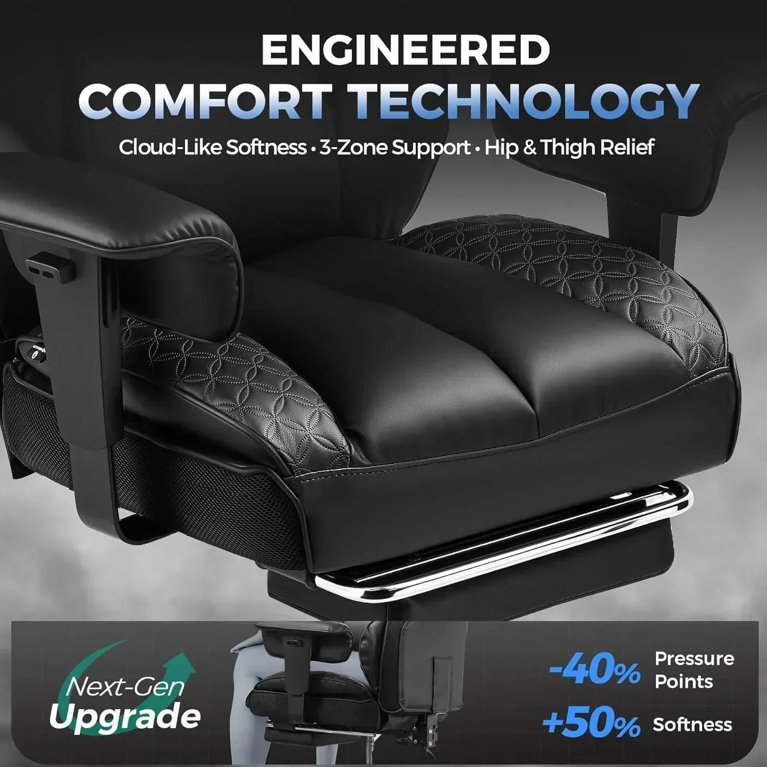 Large Tall Gaming Chair 400 lb Heavy Duty Office Chair