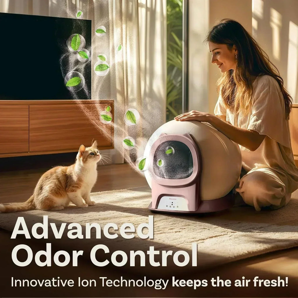 Self Cleaning Litter Box with Auto Safety Sensors Automatic Cat Litter Box Self-Cleaning