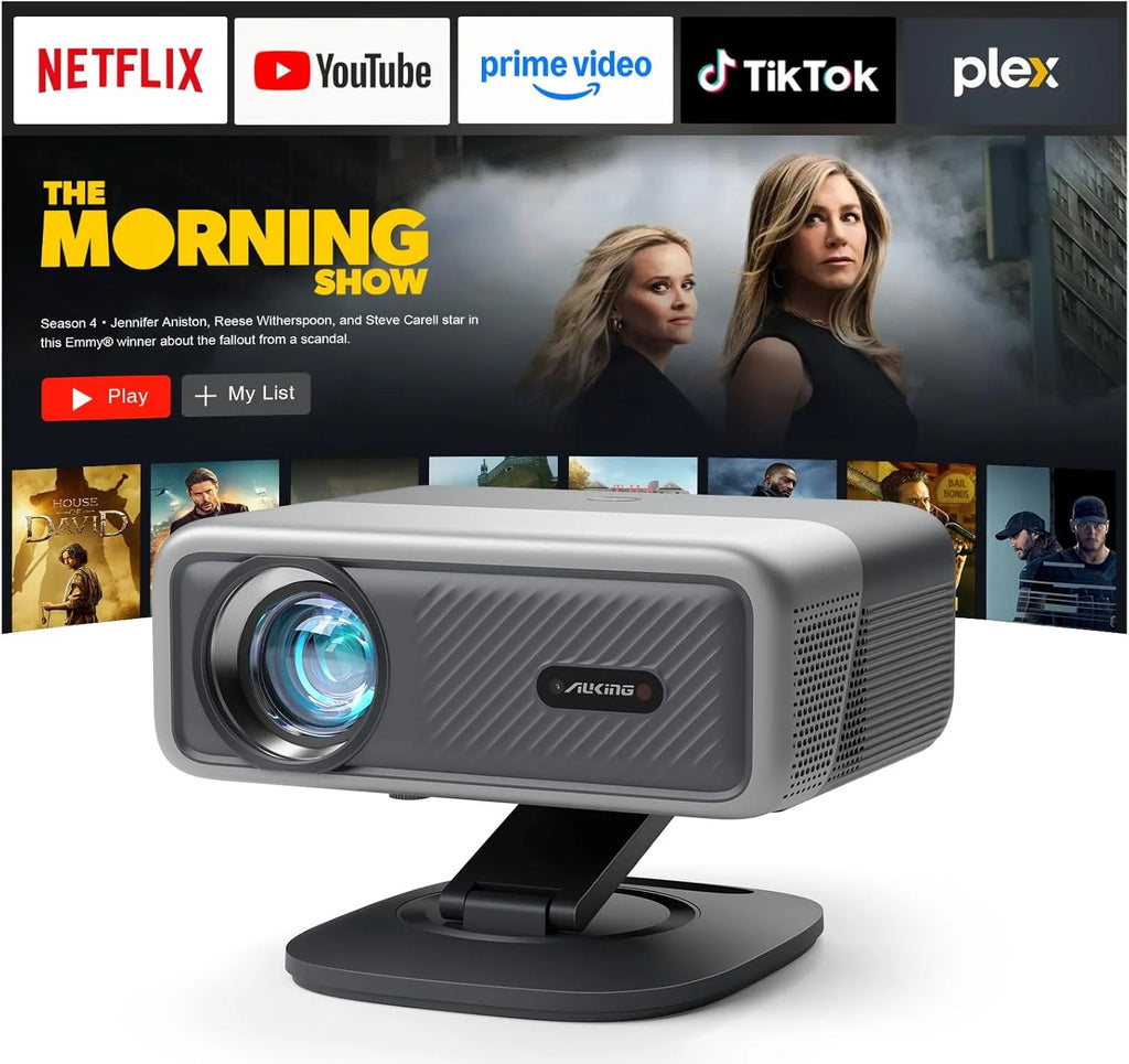 [Officially-Licensed APP & 2500 ANSI] 4K Projector with WiFi and Bluetooth,TOF Real-Time