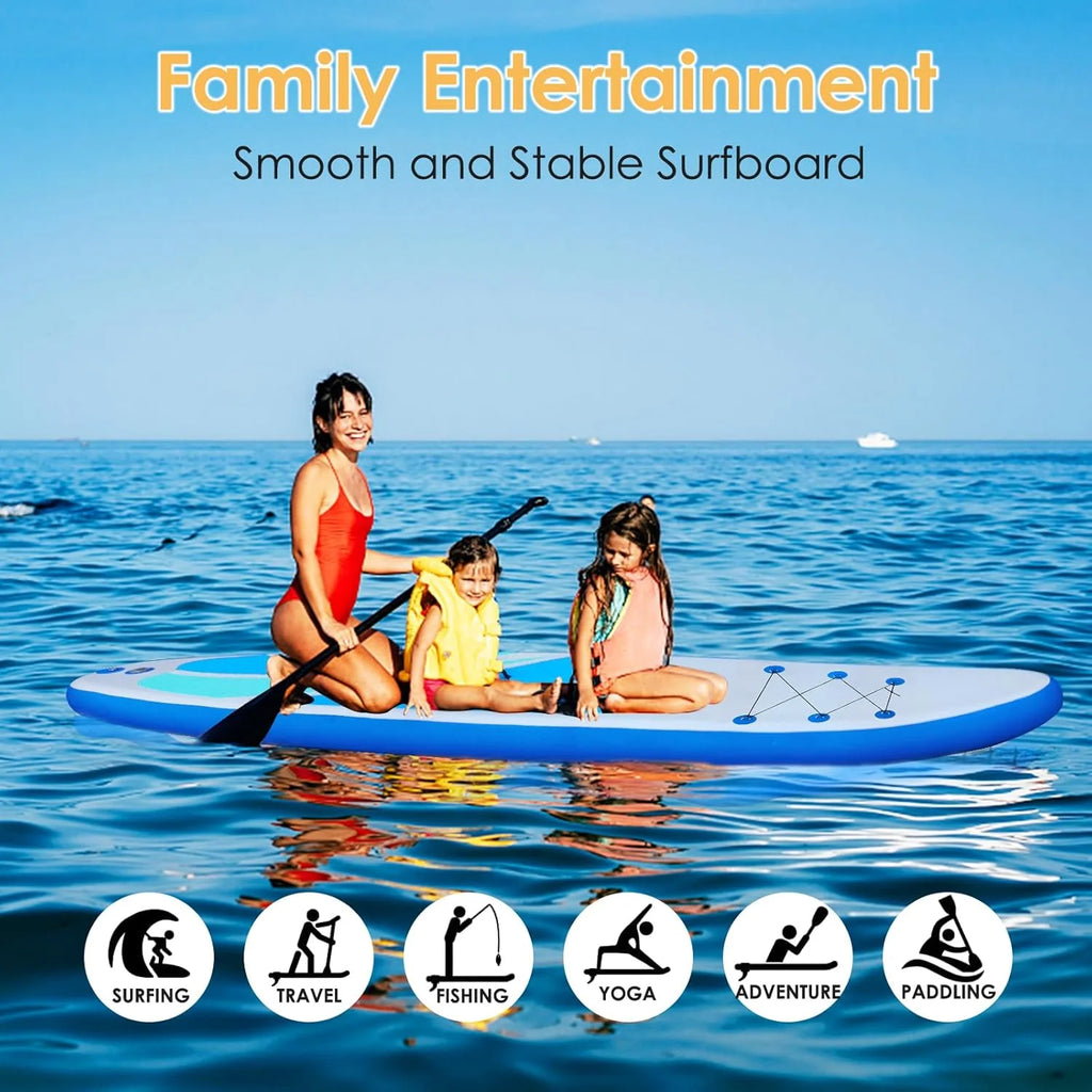 Inflatable Stand Up Paddle Board for Adult All Skill Levels- 10'4 Ultra-Light SUP Paddleboard
