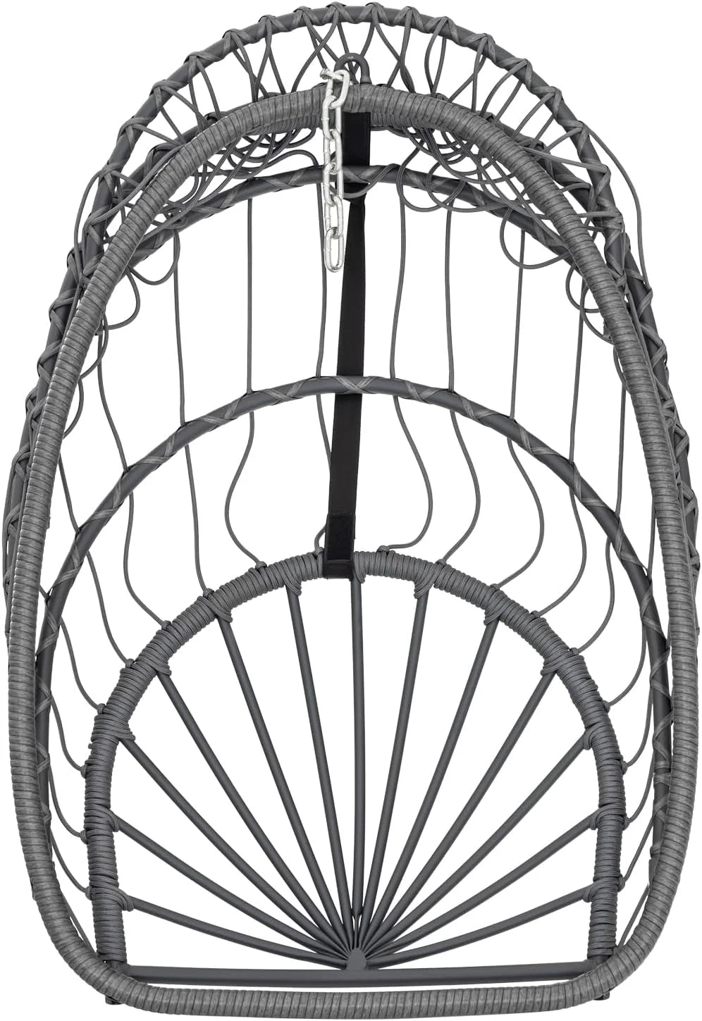 Yechen Indoor Outdoor Egg Hanging Chair Patio Wicker Swing Egg Chair Indoor Swinging Chair