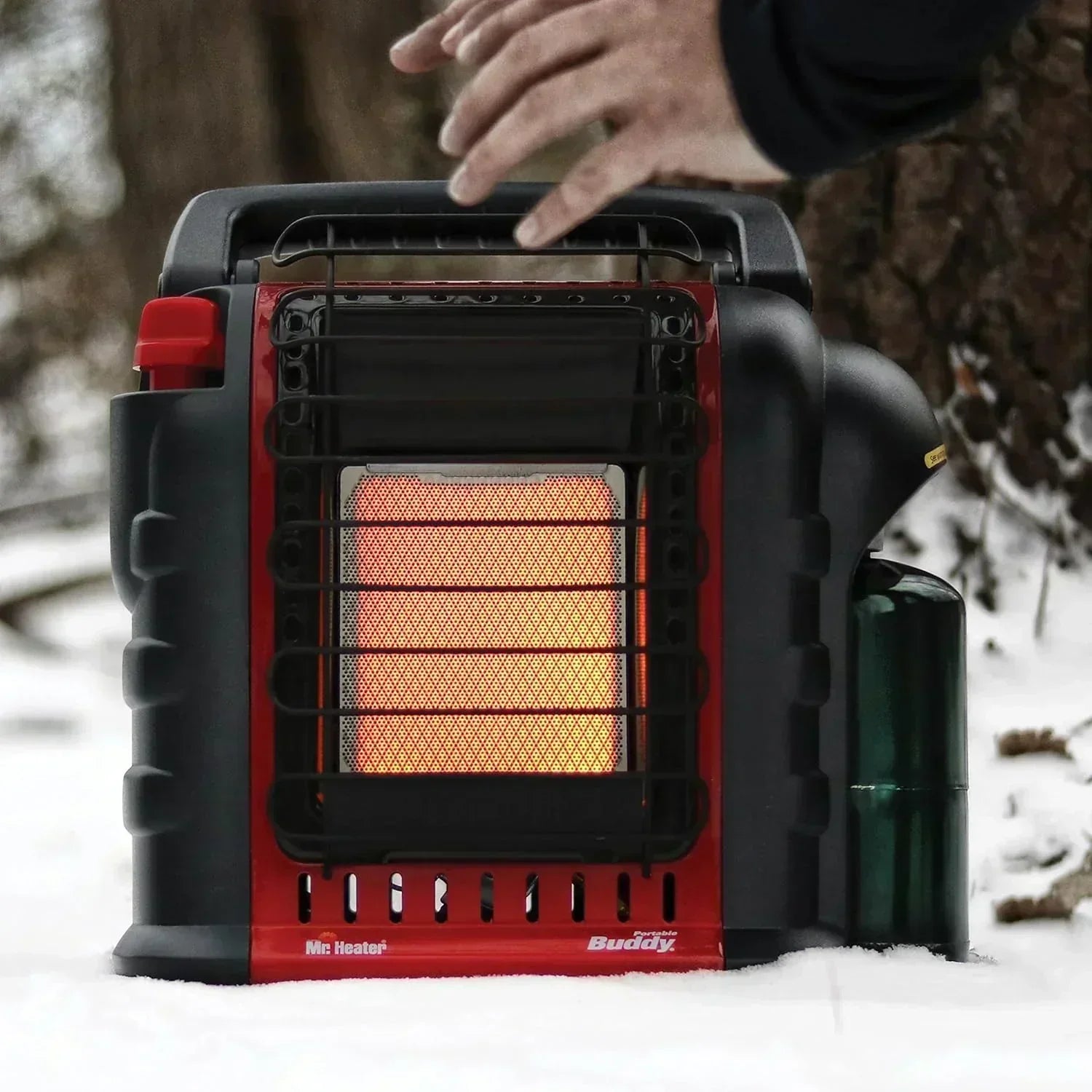 Portable Propane Radiant Heater 4000-9000 BTU for campers workshops patios and more