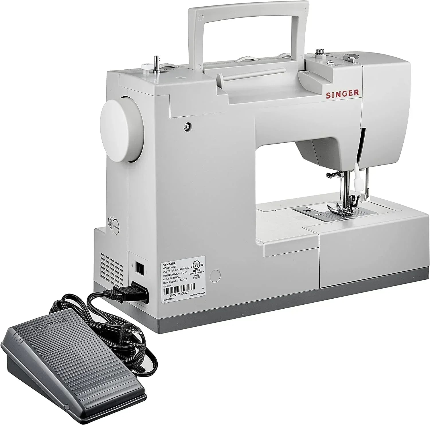Heavy-Duty 4423 High-Speed Sewing Machine Includes Accessory Kit 97 Stitches One-Step Buttonhole
