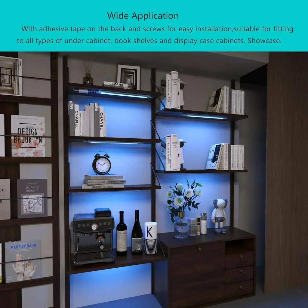 Smart under-cabinet lighting strip white and color-changing dimmable