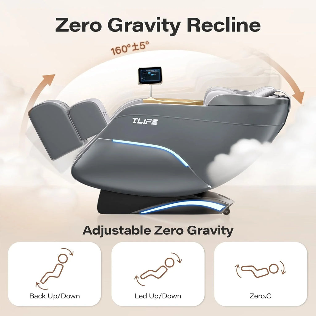 Full Body Massage Chair, 160° Zero Gravity Recliner with Body Scan, 50 SL Track Shiatsu Massage Chair, Spot Massage, Foot Roller